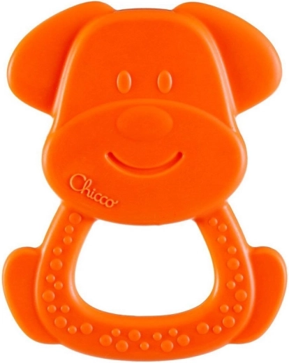 Chicco bijtring Eco+ hondje Charlie oranje 3m+