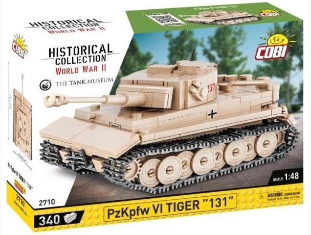 Bouwset tank PzKpfw VI TIGER 131 op schaal 1:48