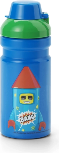 Lego Rocket drinkfles blauw-groen 390 ml