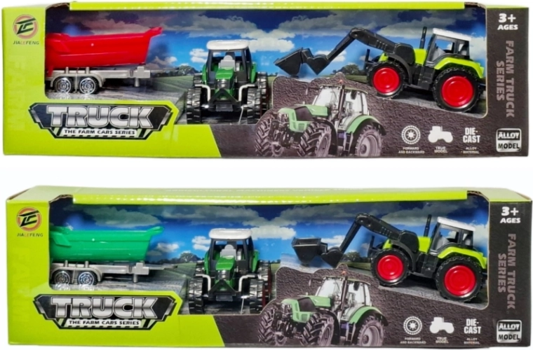 Tractor met aanhanger - 1 stuk