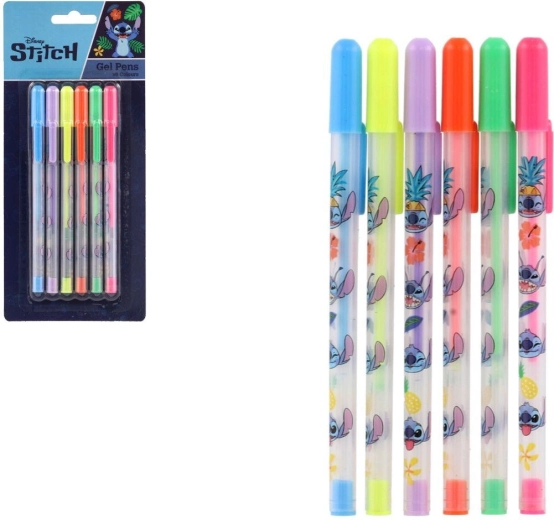 Disney Stitch set gelpennen - 6 stuks
