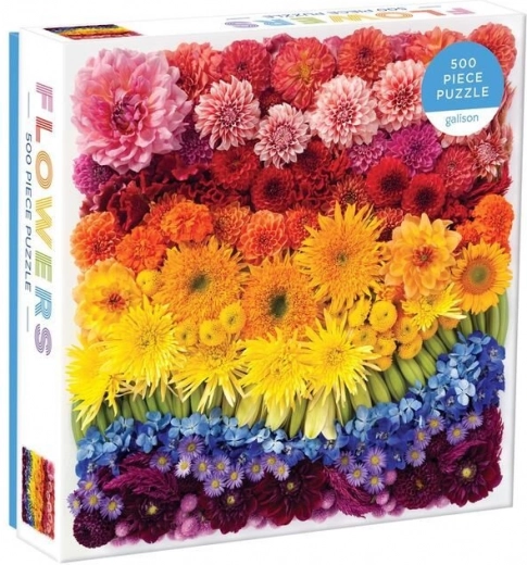 Puzzel Regenboogbloemen 500 stukjes GALISON