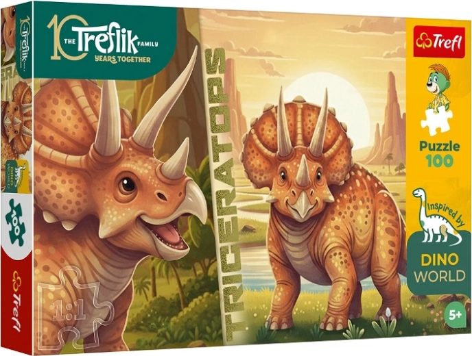 InspiredByDinoWorld puzzel triceratops 100 stukjes