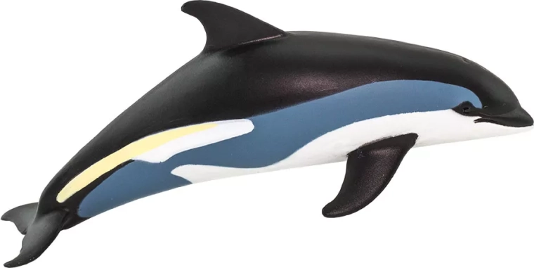 Realistisch beeldje van de witsnuitdolfijn Safari Ltd. - 1 stuk