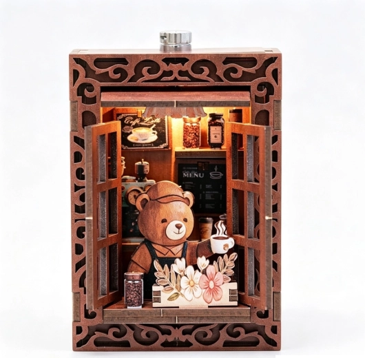 2Kids Toys 3D houten bouwpakket magnet Beerencafé