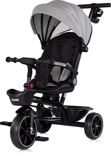 Chipolino driewieler met zonnekap Max Sport 2-in-1 charcoal