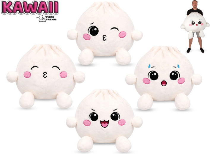 Pluchen bao-knoedeltje 60 cm Plush Friends
