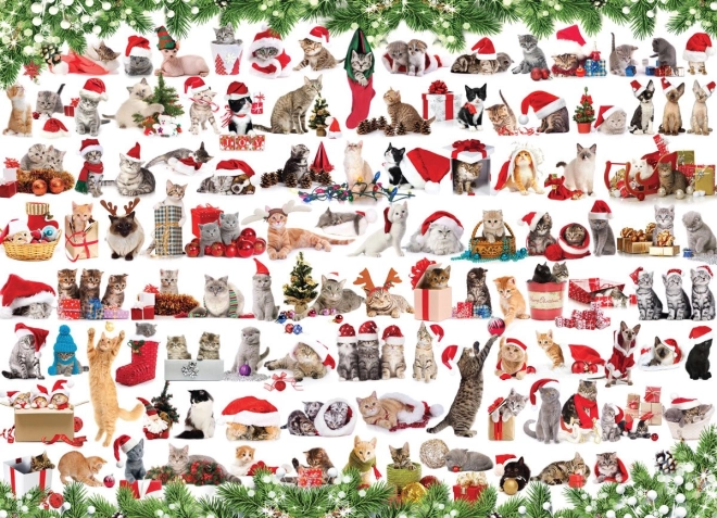 Kerstkatten puzzel 1000 stukjes