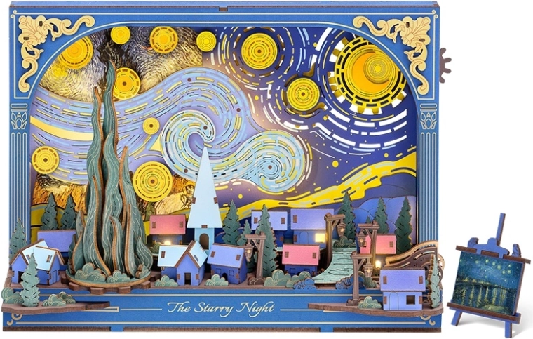 RoboTime 3D houten puzzel Sterrennacht