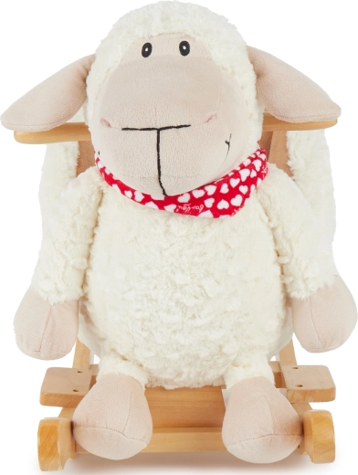 bieco schommelend schaap met veiligheidstoel