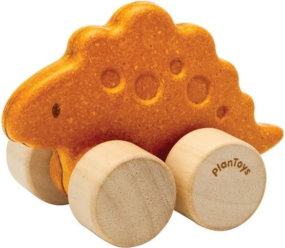 PlanToys dinosaurusautootje stegosaurus - 1 stuk