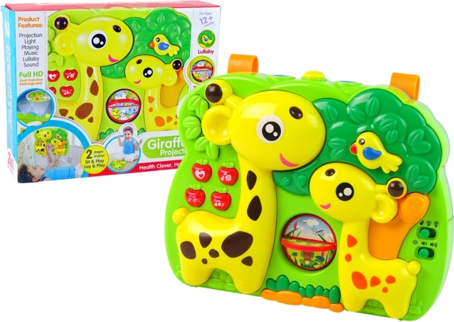 Projectorpaneel met giraf en geluid voor kinderen
