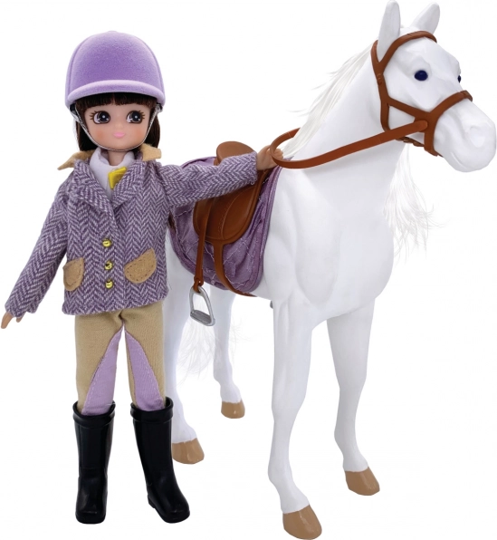 Lottie poppenmeisje ruiter met pony