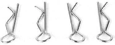 Carrosserieclips voor Extron 1:14 2,4 GHz (4 stuks)