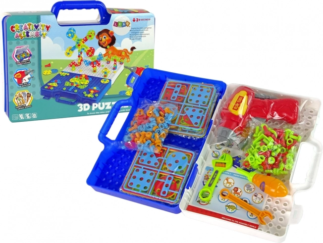 3D-puzzelset koffer met schroevendraaier voor doe-het-zelvers
