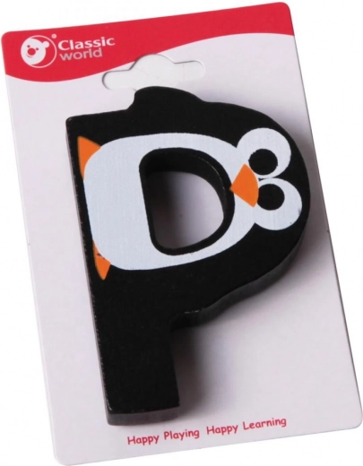 Classic World houten letter P