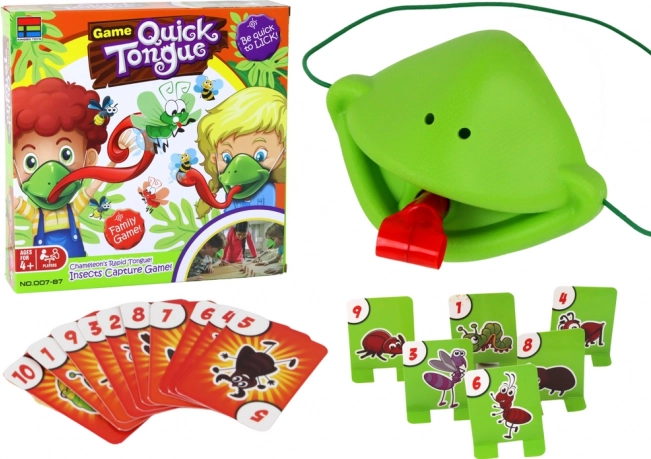 Leuk spel met een snelle tong - Vang de insecten met de kameleonmasker
