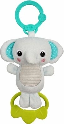 Bright Starts pluchen speeltje met melodie aan C-ring Tug Tunes eenhoorn