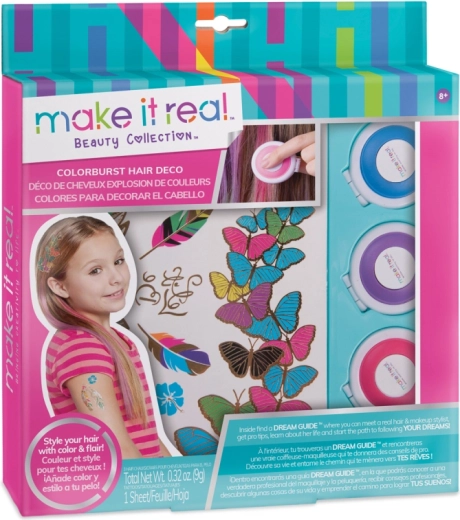 Haarkrijt met tijdelijke tatoeages