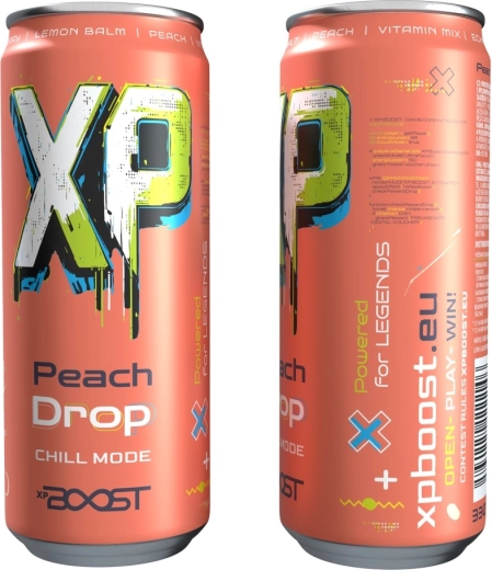 XP BOOST drink kinder-kruidendrank peach drop 330 ml - 1 stuk