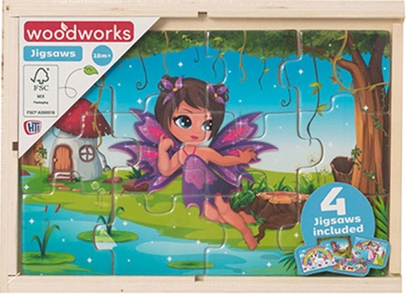 Houten puzzels Feeën en Eenhoorns