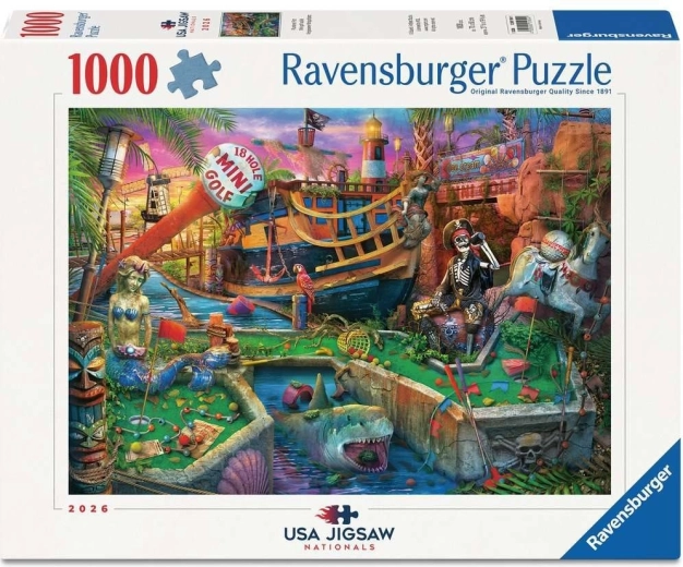 Ravensburger puzzel USA Jigsaw Nationals: Piratenminigolf 1000 stukjes