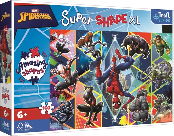 Puzzel 160 stukjes XL Super Shape – sluit je aan bij Spider‑Man