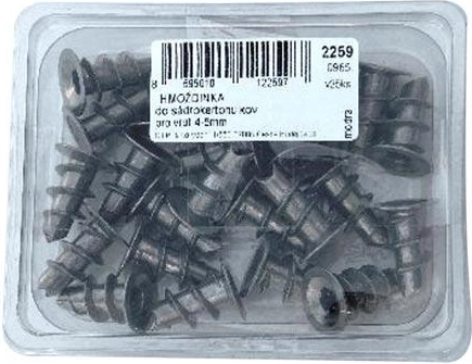 Metalen gipsplaatplug (25 stuks) in plastic verpakking