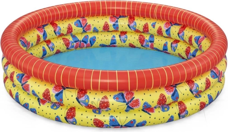 Kinder opblaasbaar zwembadje met vlinders 168 × 38 cm
