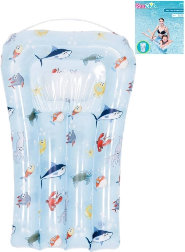 SUN CLUB opblaasbaar kinderligbed zeedieren met kijkvenster in het water 72 × 47 cm