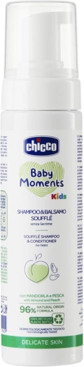 Chicco shampoo en conditioner in één in soufflétextuur Baby Moments Kids 150 ml