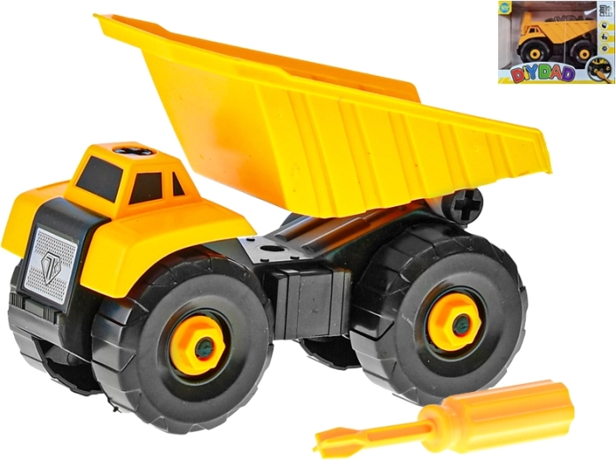 Bouwkiepwagen om te schroeven 15 cm – montageauto voor kinderen