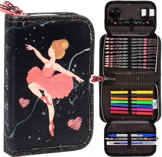 Gevuld schooletui Ballerina - 1 stuk