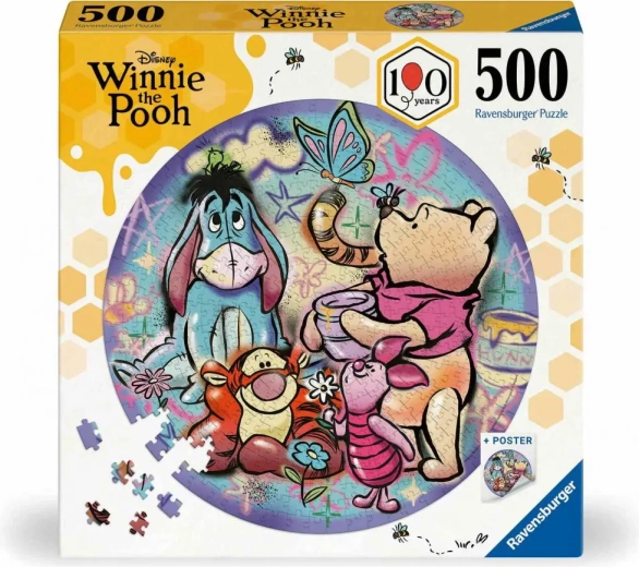 Ravensburger rond puzzel Winnie de Poeh 500 stukjes