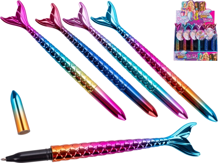 Pen in de vorm van een zeemeerminnenstaart