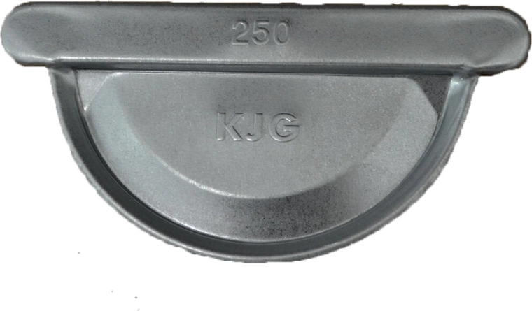 Eindstuk voor dakgoot 250 mm verzinkt