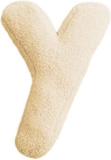 Mealini pluchen letter y crème - 1 stuk