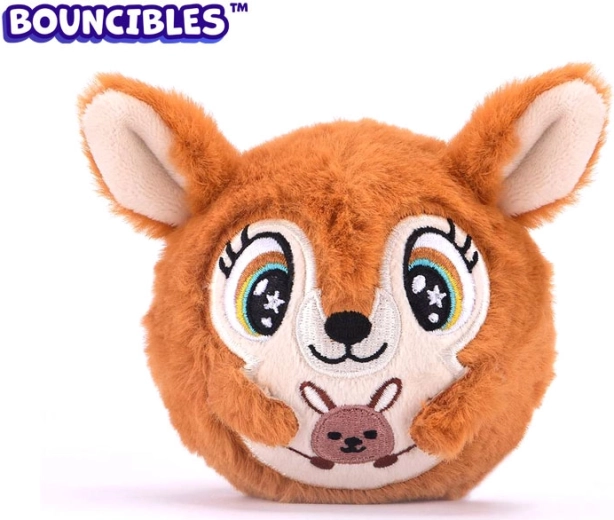 Pluchen stuiterspeeltje Bouncibles Jumpi 8 cm
