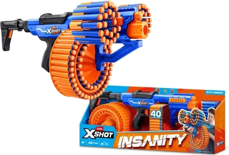ZURU X-SHOT Insanity blitz hammer schuimblaster - 1 stuk