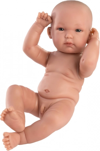 Llorens New Born jongetje – realistische babypop 35 cm met volledig vinyllichaam