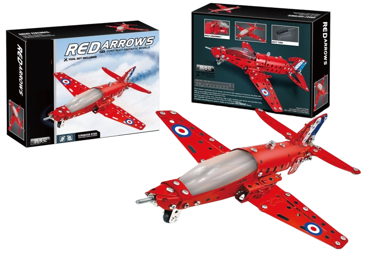 Metalen bouwset vliegtuig 201 onderdelen SPARKYS