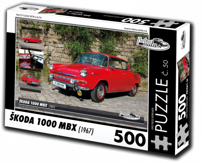 Puzzel RETRO-AUTA Škoda 1000 MBX 500 stukjes