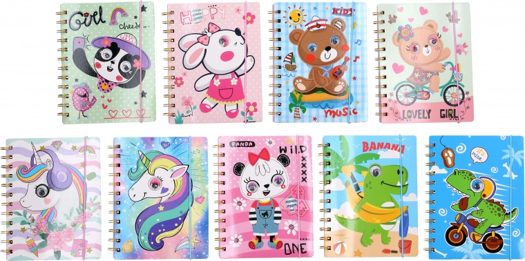 Spiraalgebonden gelijnd notitieboek 13 × 18 cm, 70 pagina’s