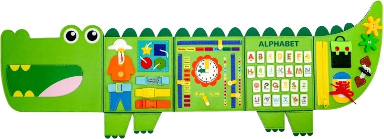 2Kids Toys zachte activiteitenbord krokodil