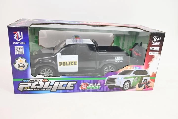 Politiejeep op afstandsbediening met stoomeffect