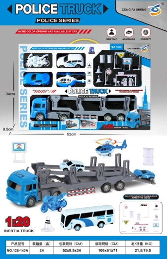 Politie-sleepwagen met auto’s en accessoires
