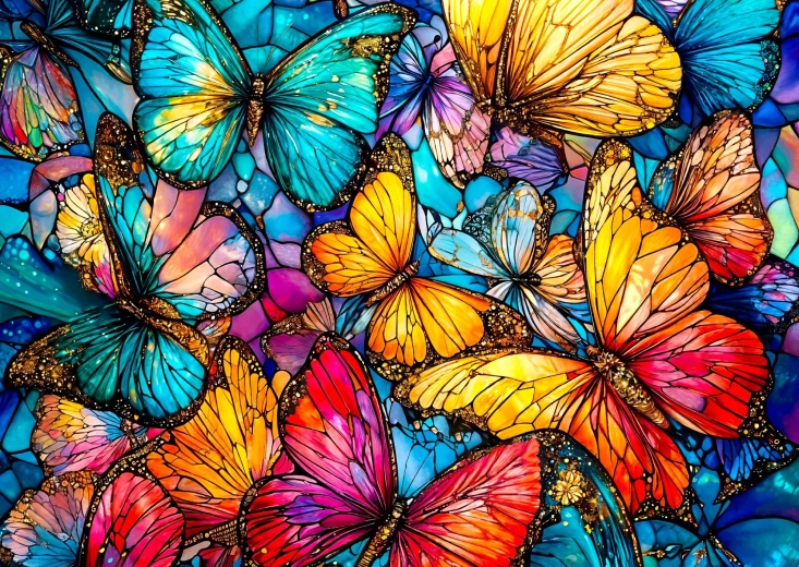 ENJOY puzzel Vlinderextravaganza 1000 stukjes