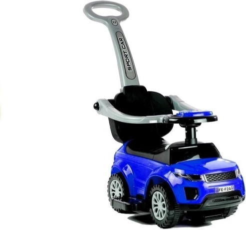 Kinder loopfiets met stuurstang Blauw