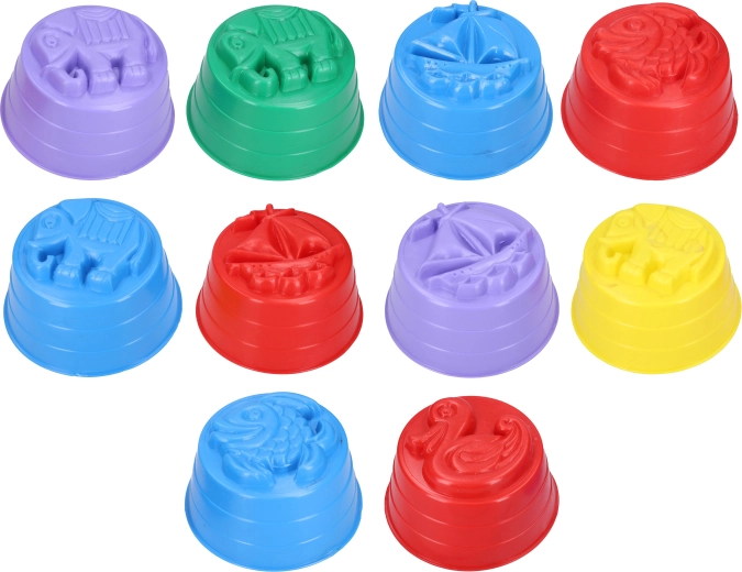 Grote plastic zandvorm 15 × 8 cm