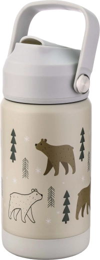 RVS-thermofles met tuit Kitchisimo 370 ml beertje